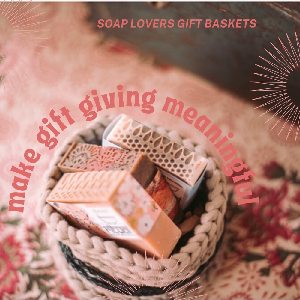 Ritual Soapworks soap lovers gift basket.  Self care must have.  Includes 3/bars